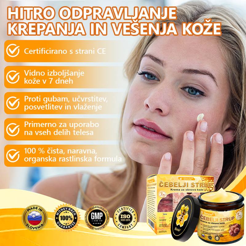 👨‍⚕Sinvie® Krema za obnovo kože z čebeljim strupom | 50 ml | Priporočeno dermatologov