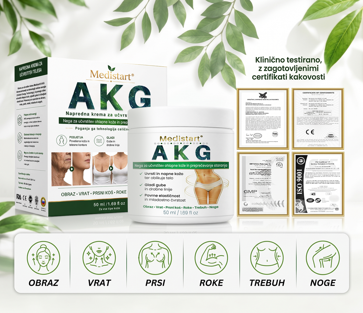 🌿🌿Medistart® AKG – Učvrstitvena nega kože proti znakom staranja