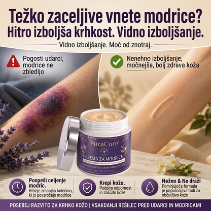 🪻 100K+ PRODAJ 💁‍♀️ – PuraCure® Krema za obnovo modric in krepitev kože
