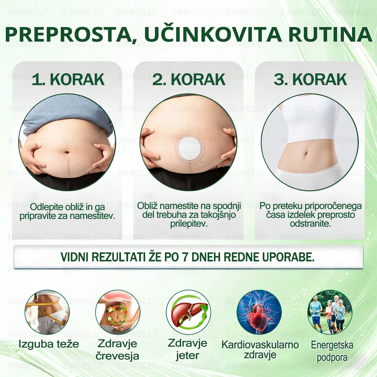 🌈BSWELL® Nano mikroneedling shujševalni obliž (Samo enkrat na dan, vidne spremembe v 28 dneh)  ✅ Za debelost, zdravje srca in ožilja, sladkorno bolezen, spalno apnejo, zdravje črevesja, težave s sklepi in še več.