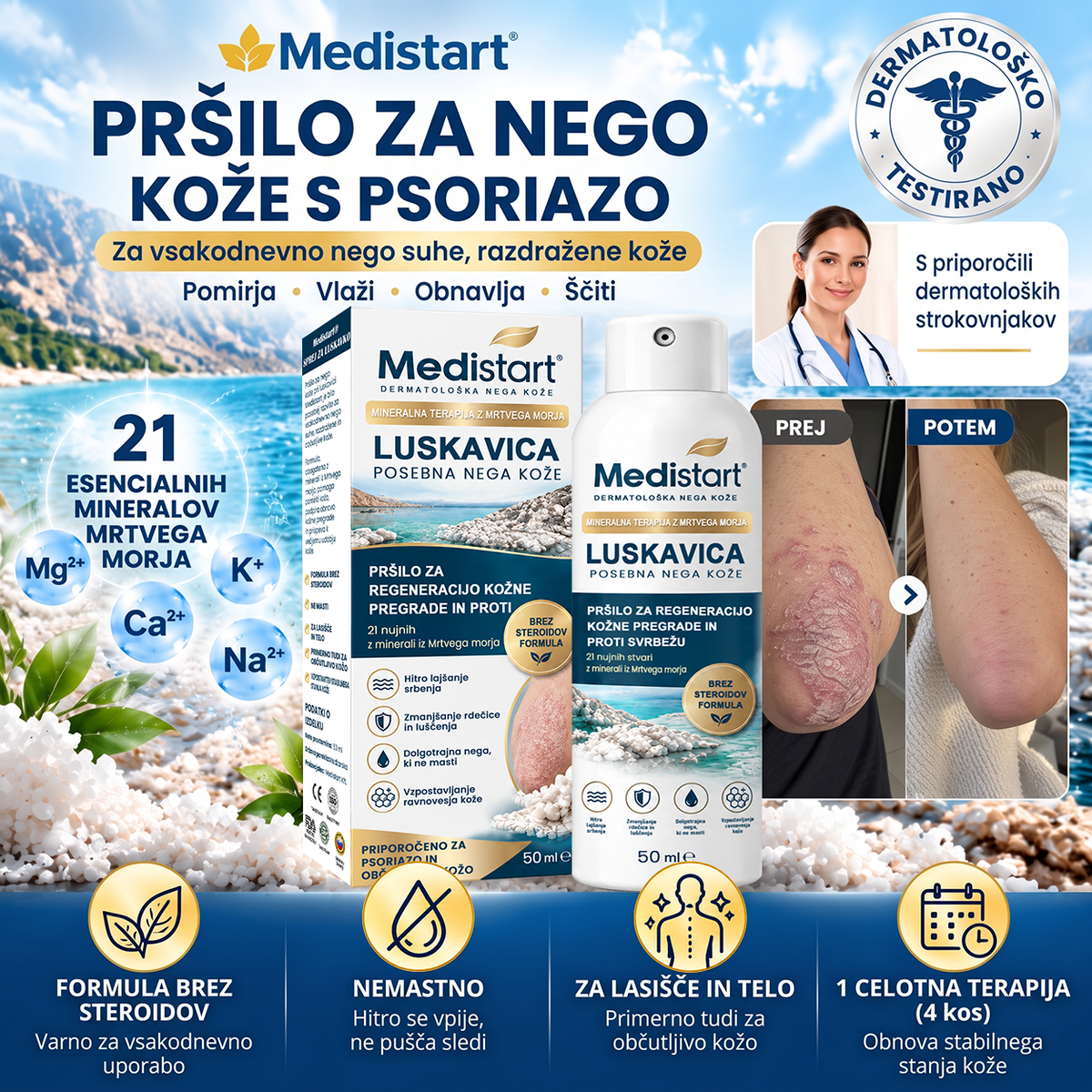 🌿Medistart® POSEBNA NEGA KOŽE PRI LUSKAVICI