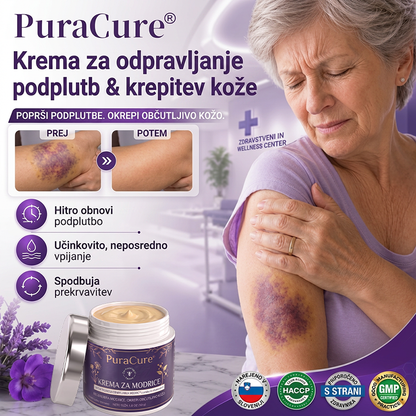 🪻 100K+ PRODAJ 💁‍♀️ – PuraCure® Krema za obnovo modric in krepitev kože